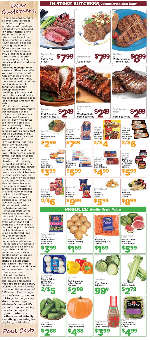 Costa's Supermarket Weekly Ad October 12 - 18, 2026