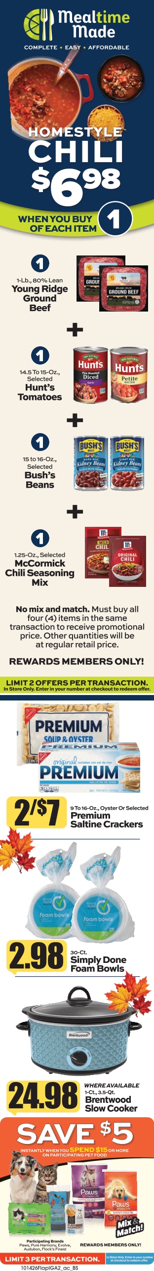 Ken's IGA Weekly Ad October 12 - 18, 2026