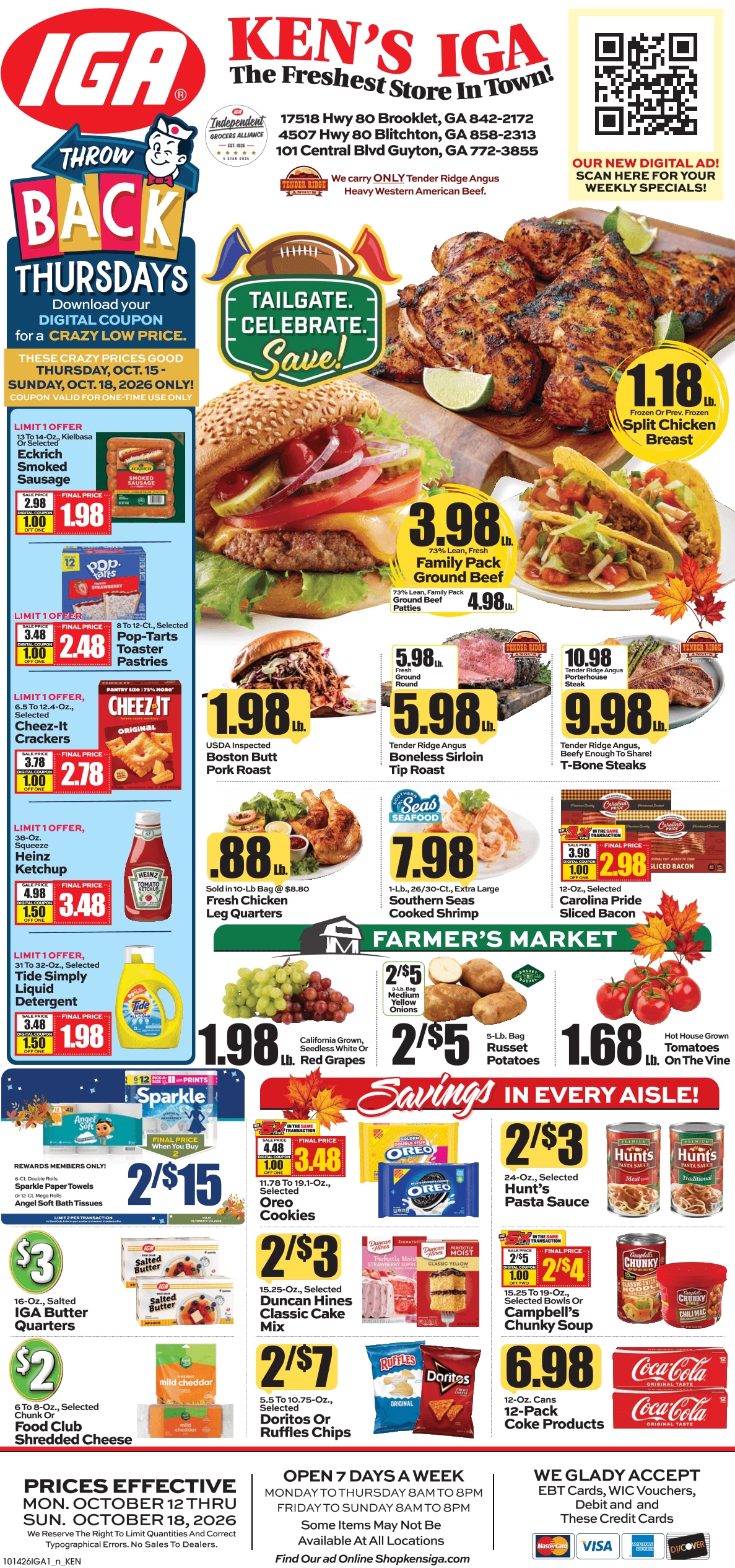 Ken's IGA Weekly Ad October 12 - 18, 2026