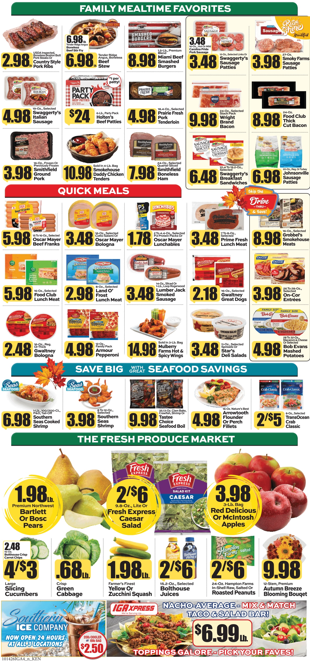 Ken's IGA Weekly Ad October 12 - 18, 2026