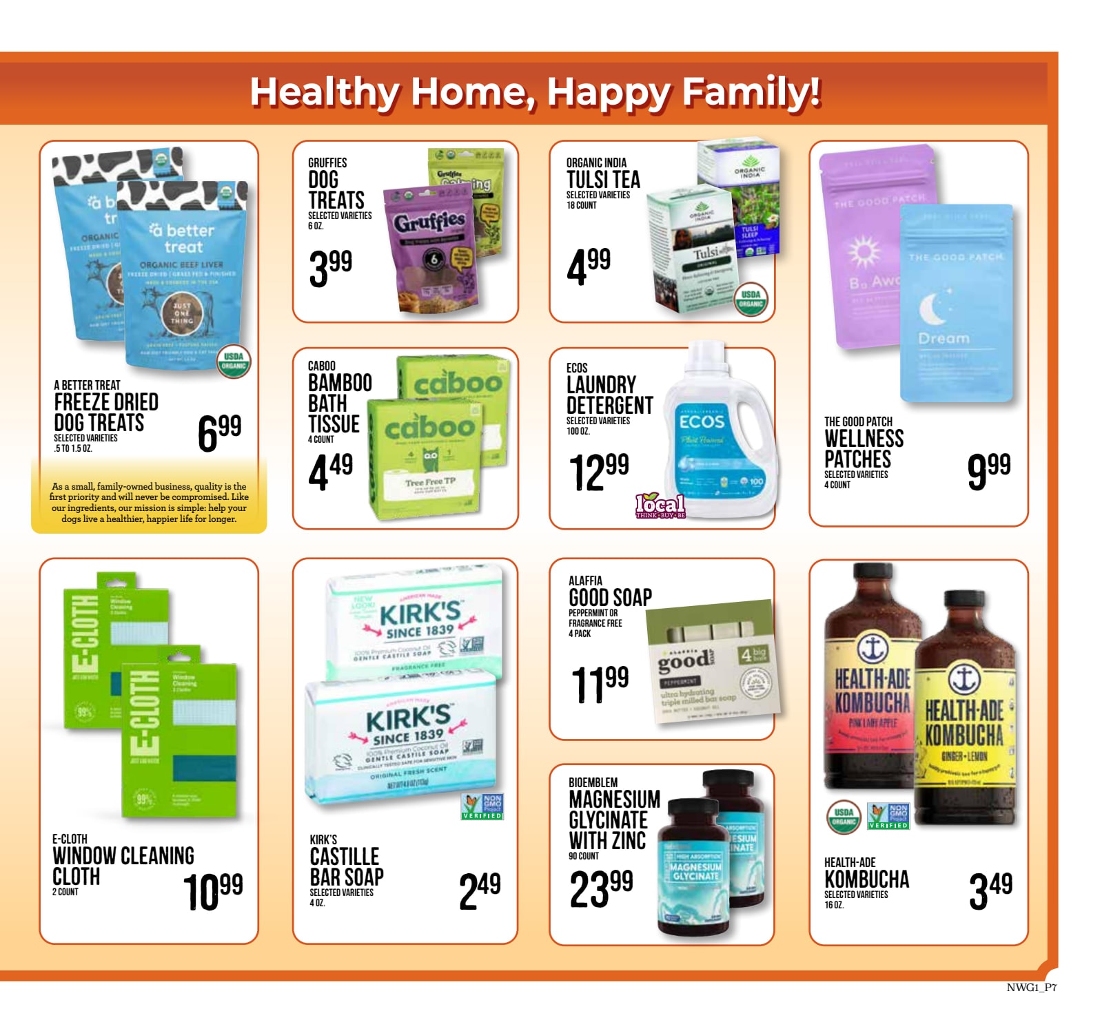 Jim's Market (12350 Northwest Main Street, Suite 100, Banks, OR) Live Well Naturally Weekly Ad October 7 - November 3, 2026
