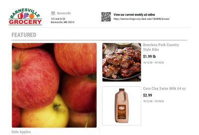Barnesville Grocery Weekly Ad October 12 - 18, 2026