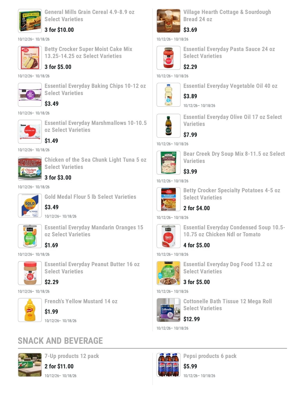 Barnesville Grocery Weekly Ad October 12 - 18, 2026