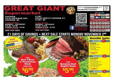 Great Giant Supermarket Weekly Ad October 11 - 24, 2026