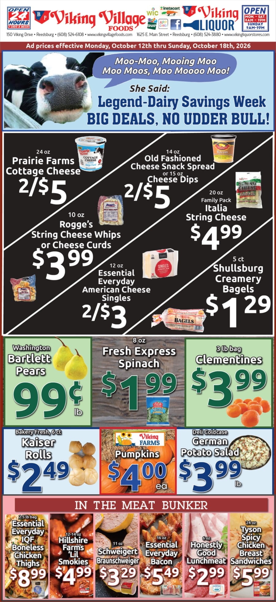 Viking Village Foods Weekly Ad October 12 - 18, 2026