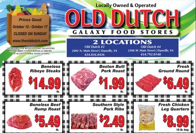 Old Dutch Supermarket Weekly Ad October 12 - 17, 2026