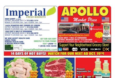 Imperial Fresh Markets (Michigan) Weekly Ad October 12 - November 8, 2026
