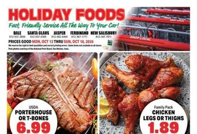 Holiday Foods Weekly Ad October 12 - 18, 2026