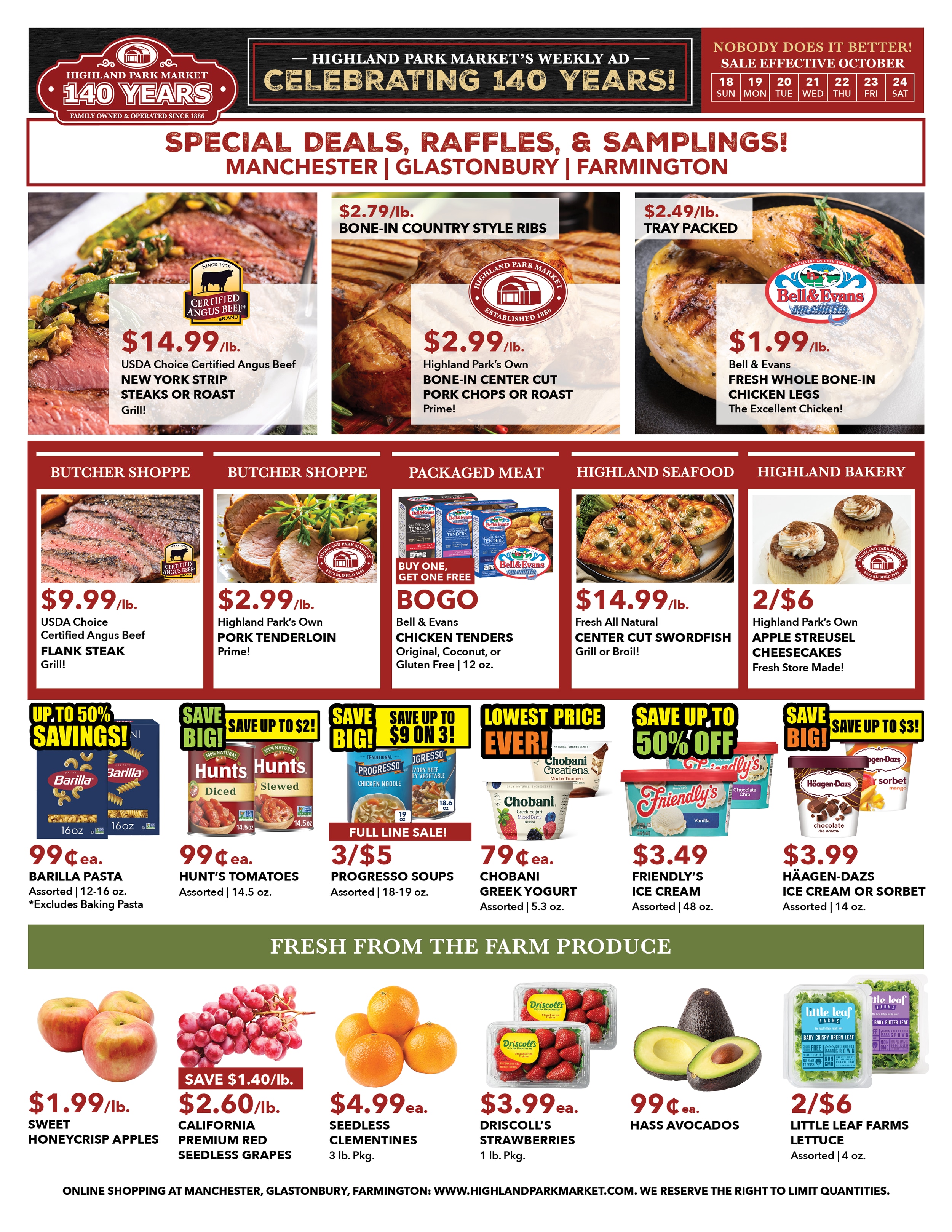 Highland Park Market Weekly Ad October 18 - 24, 2026