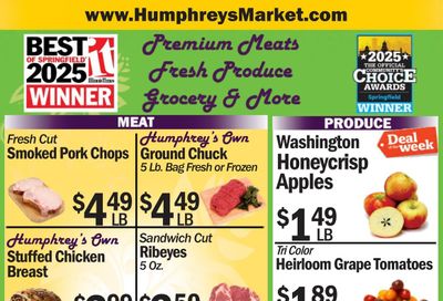 Humphrey's Market Weekly Ad October 11 - 17, 2026