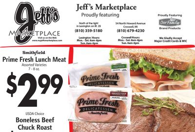 Jeff's Market Weekly Ad October 12 - 18, 2026