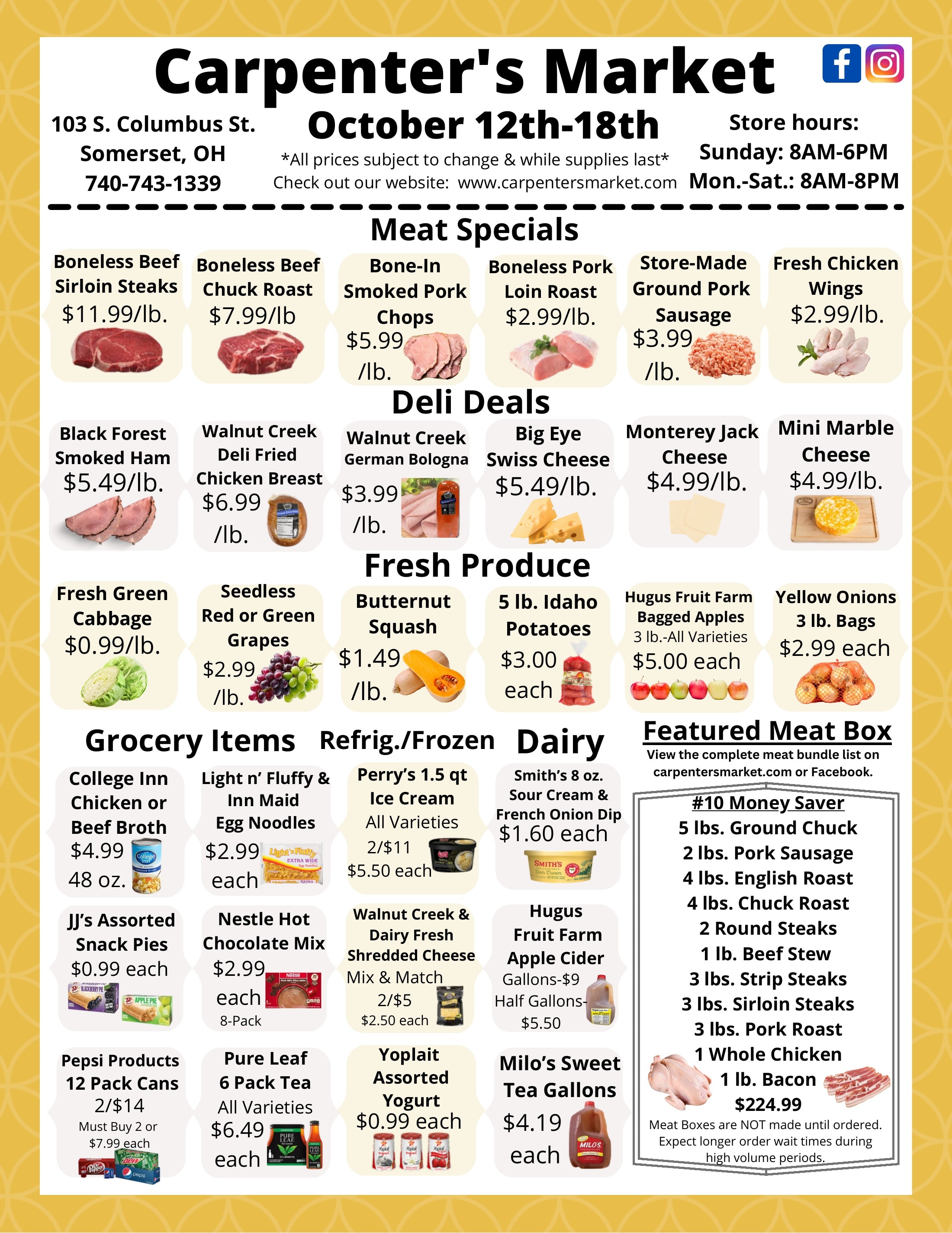 Carpenter's Market Weekly Ad October 12 - 18, 2026