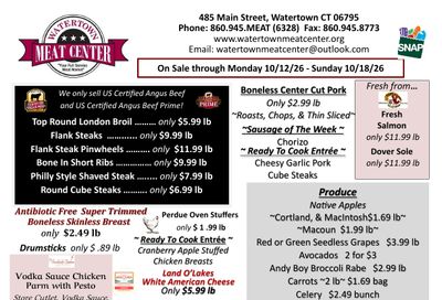 Watertown Meat Center Weekly Ad October 12 - 18, 2026