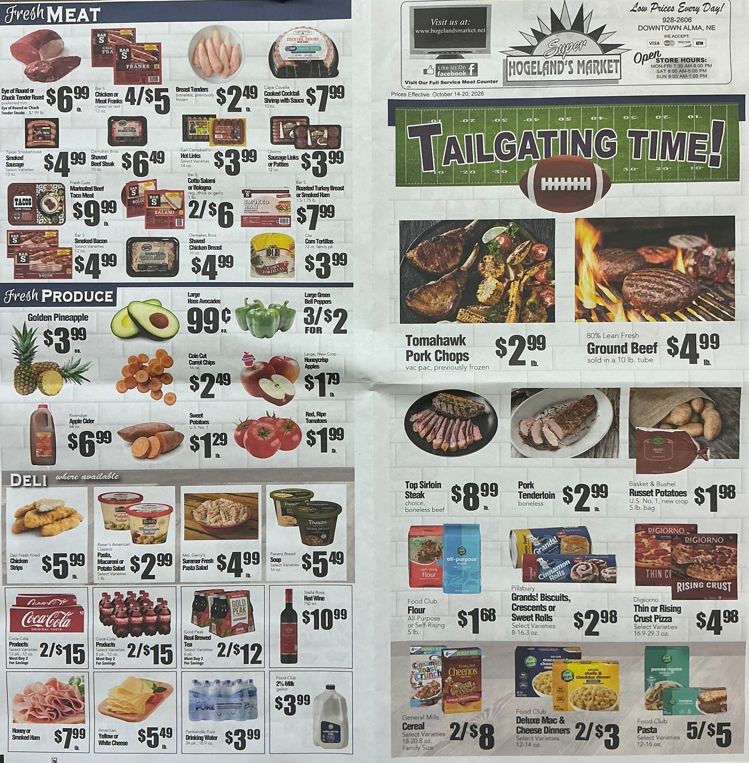 Hogeland's Market Weekly Ad October 14 - 20, 2026