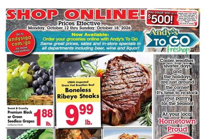 Andy's IGA Foodliner Weekly Ad October 11 - 17, 2026