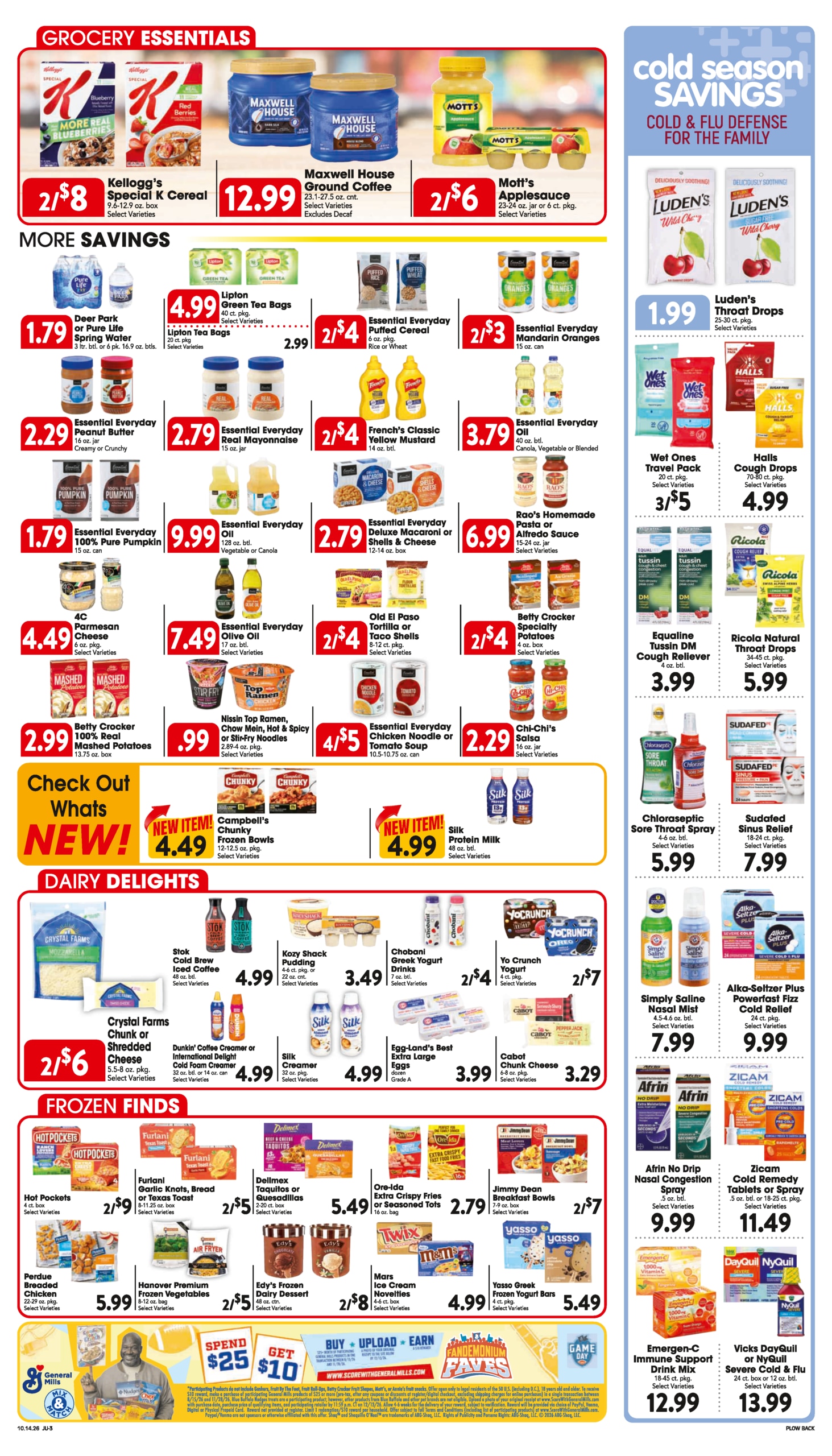 Trout's Jubilee Foods Weekly Ad October 14 - 20, 2026
