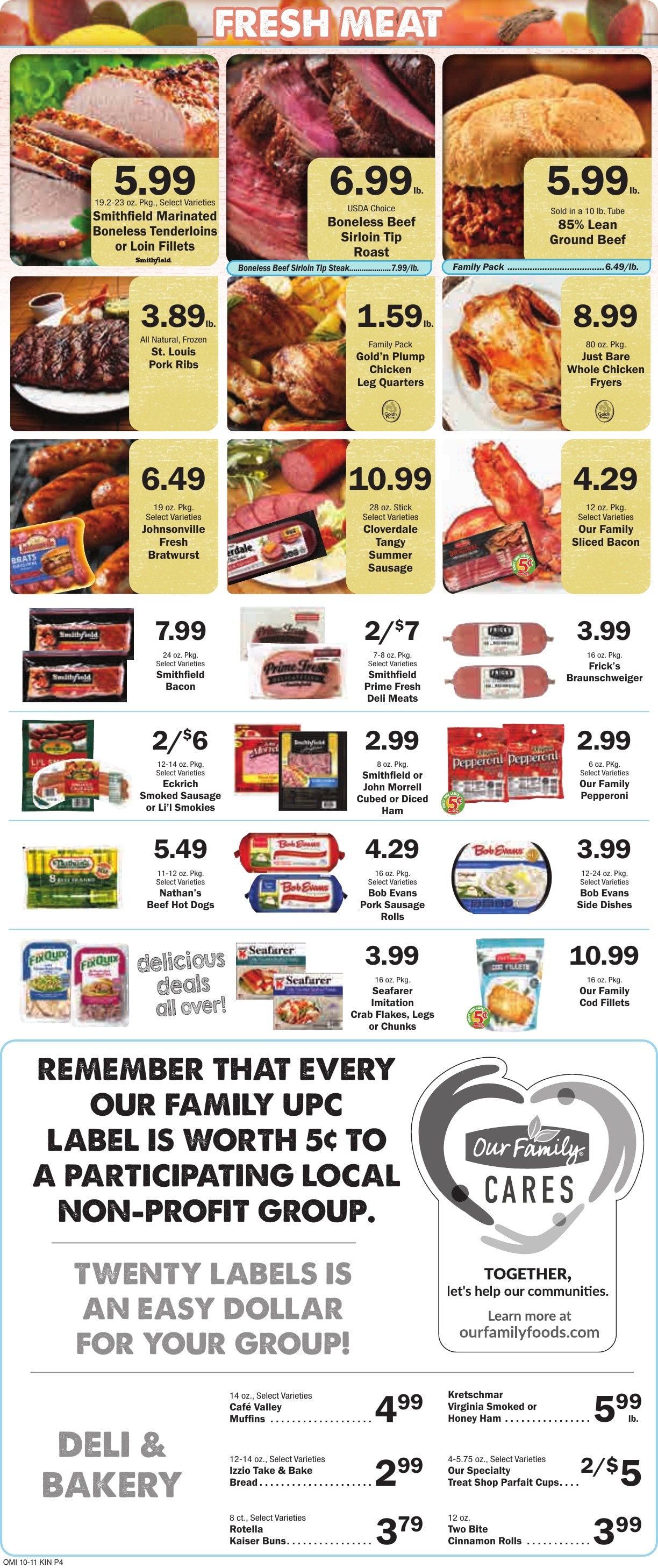 Kinsley Food Pride Weekly Ad October 14 - 20, 2026