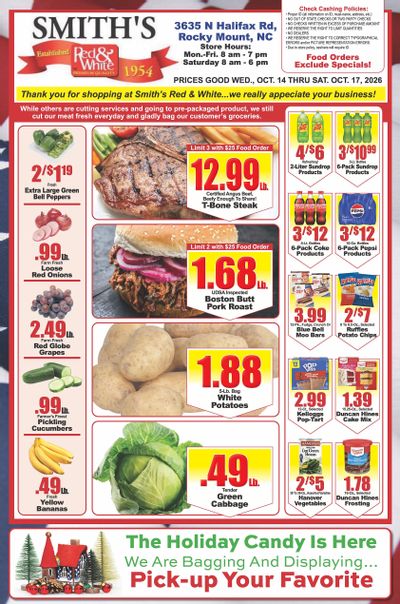 Smith's Red & White Weekly Ad October 14 - 20, 2026