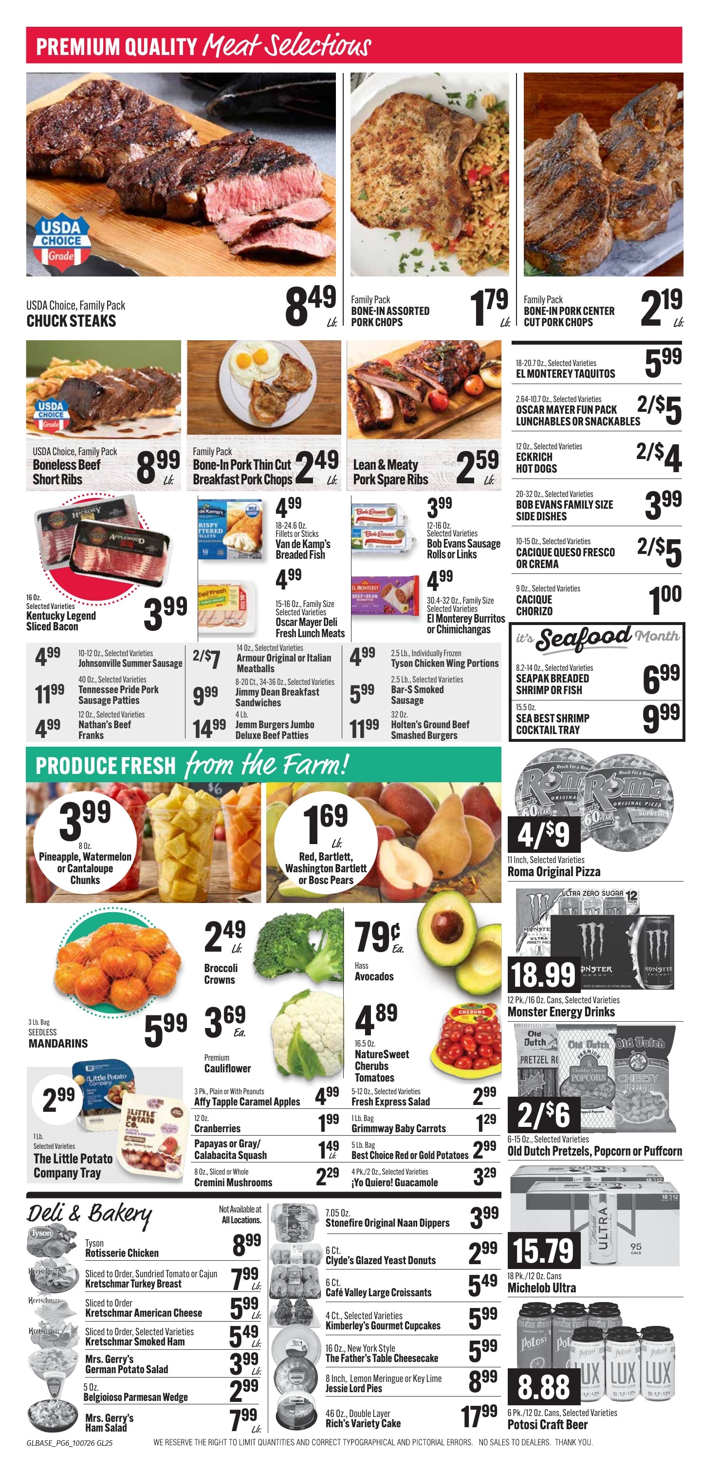 Bender's Foods (Wisconsin) Weekly Ad October 7 - 13, 2026