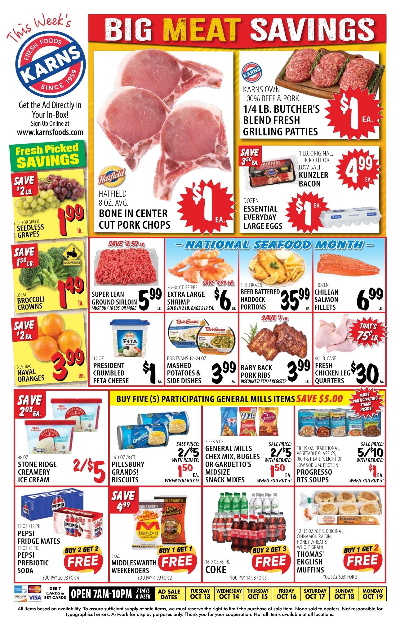 Karns Foods Weekly Ad October 12 - 19, 2026