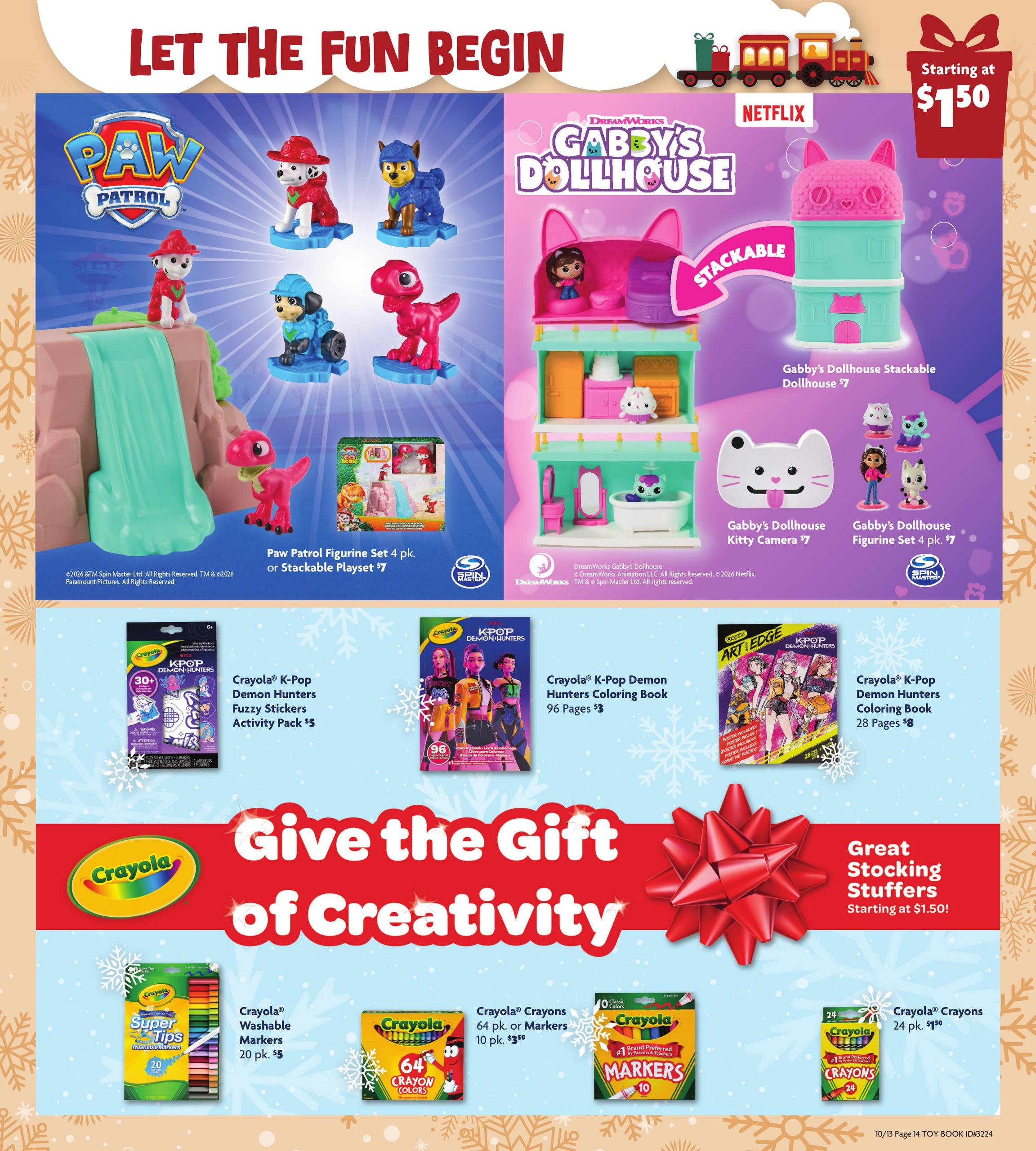 Family Dollar Toy Book Weekly Ad October 13 - December 25, 2026
