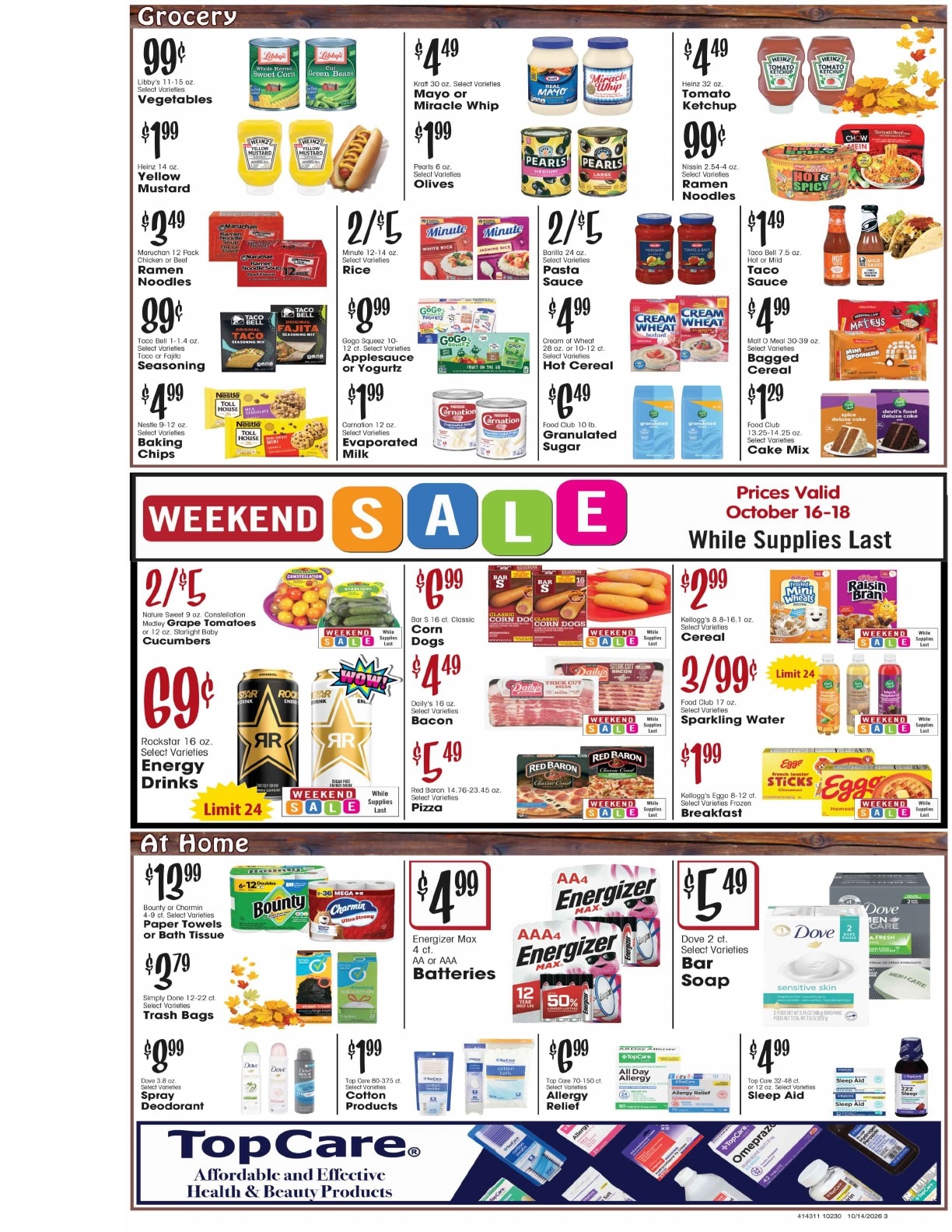 Barrett's Foodtown Weekly Ad October 14 - 20, 2026