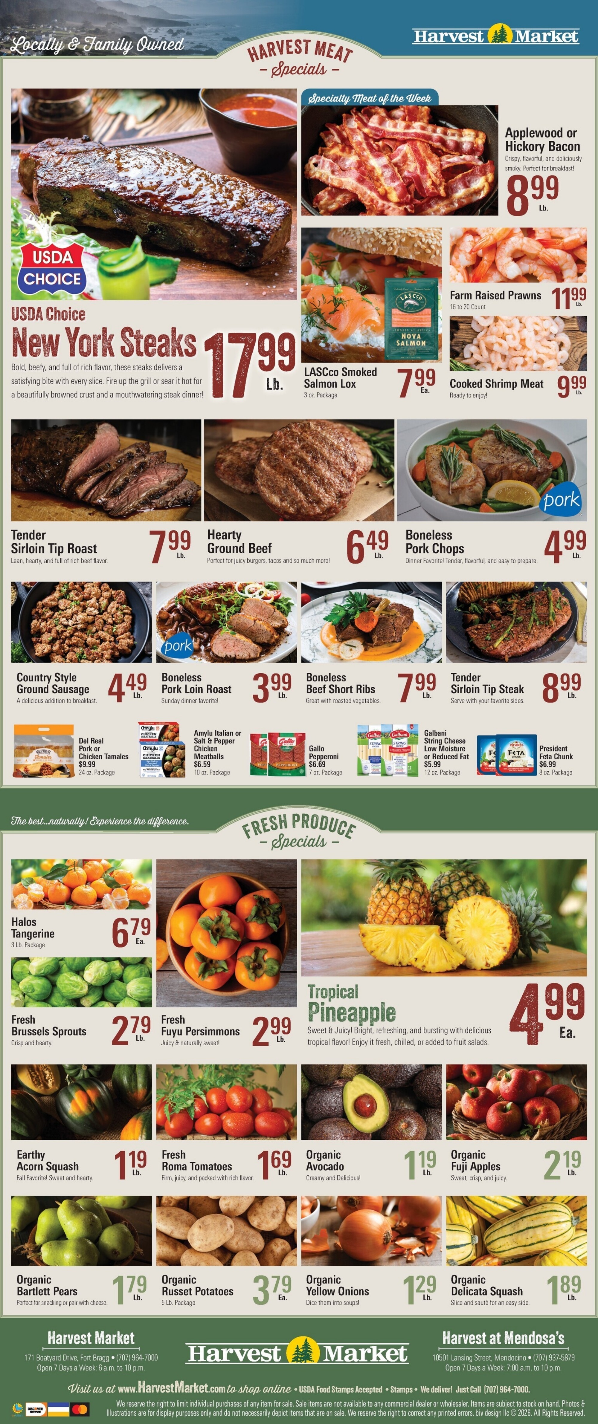 Harvest Market Fort Bragg Weekly Ad October 13 - 20, 2026