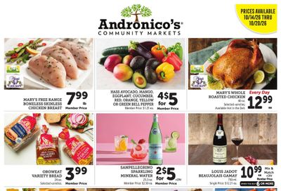 Andronico's Community Markets Weekly Ad October 14 - 20, 2026