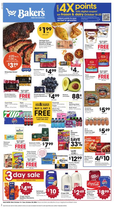 Baker's Weekly Ad October 14 - 20, 2026