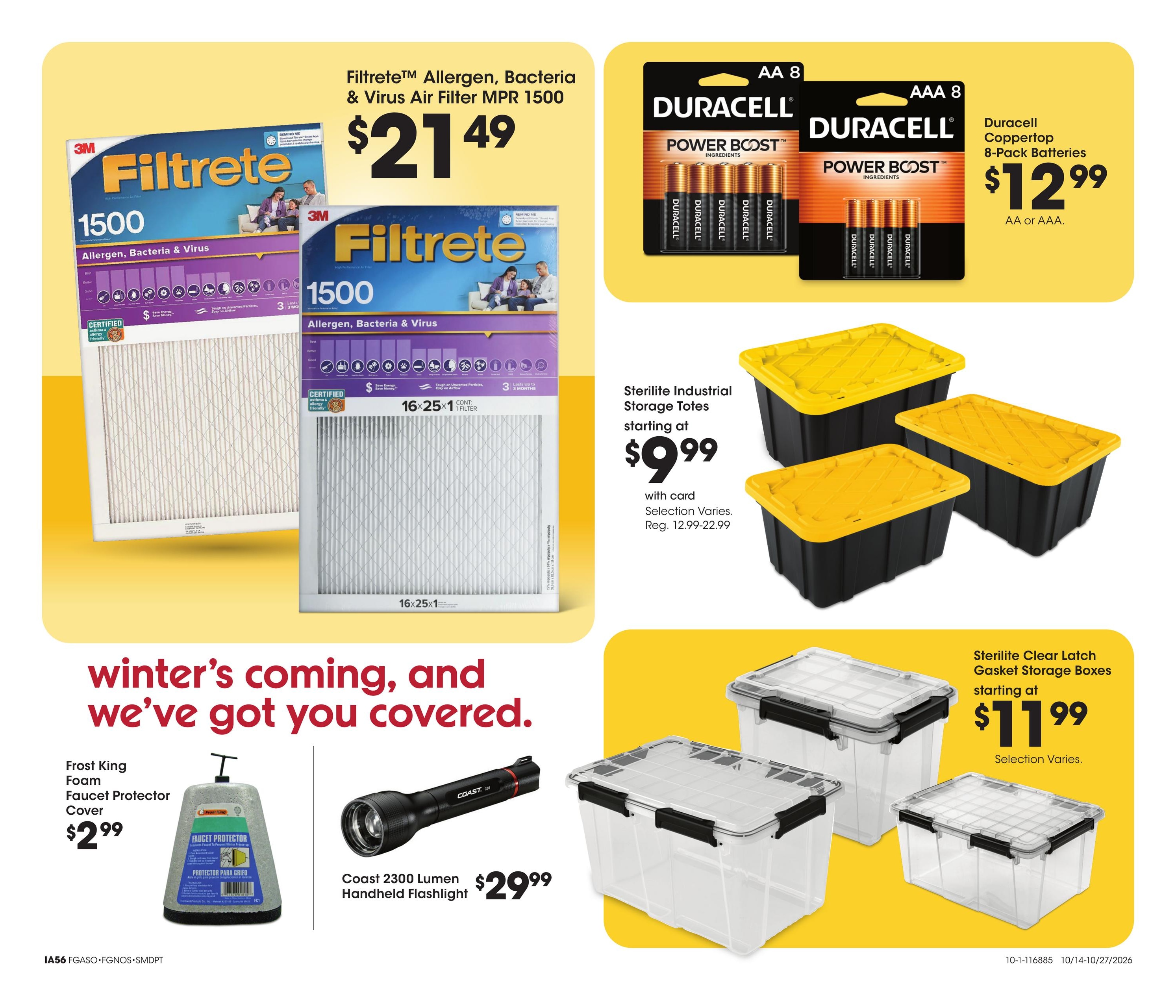 Fred Meyer (Dorris Area, CA) Home & Apparel Weekly Ad October 14 - 27, 2026