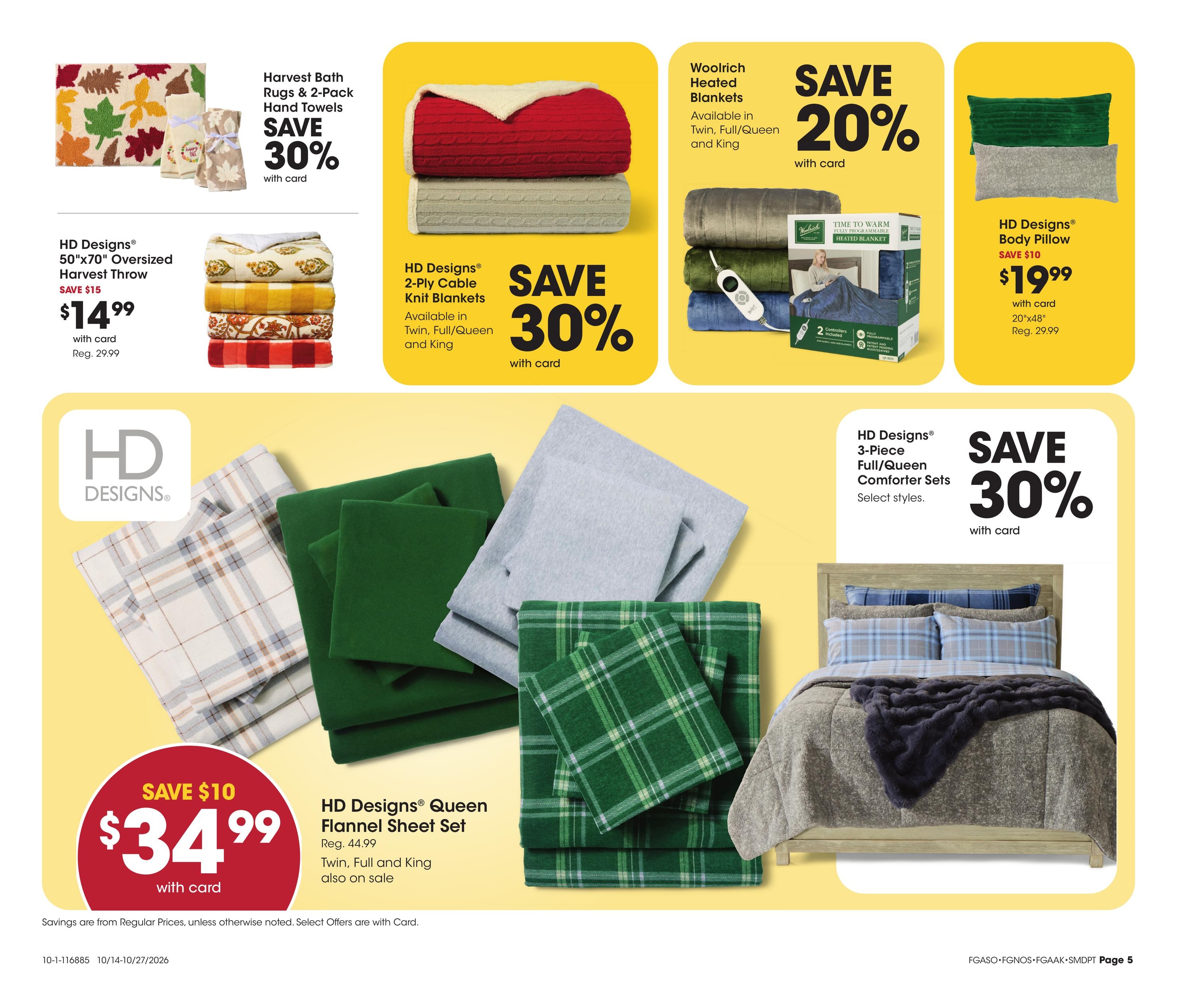 Fred Meyer (Dorris Area, CA) Home & Apparel Weekly Ad October 14 - 27, 2026
