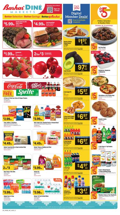 Bashas' (Dennehotso Area, AZ) Next Week’s Weekly Ad October 14 - 20, 2026