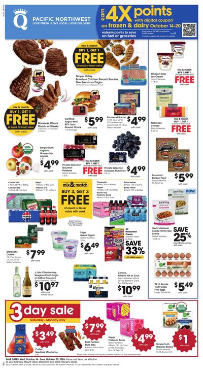 QFC (Deer Island-Portland Area, OR) Weekly Ad October 14 - 20, 2026
