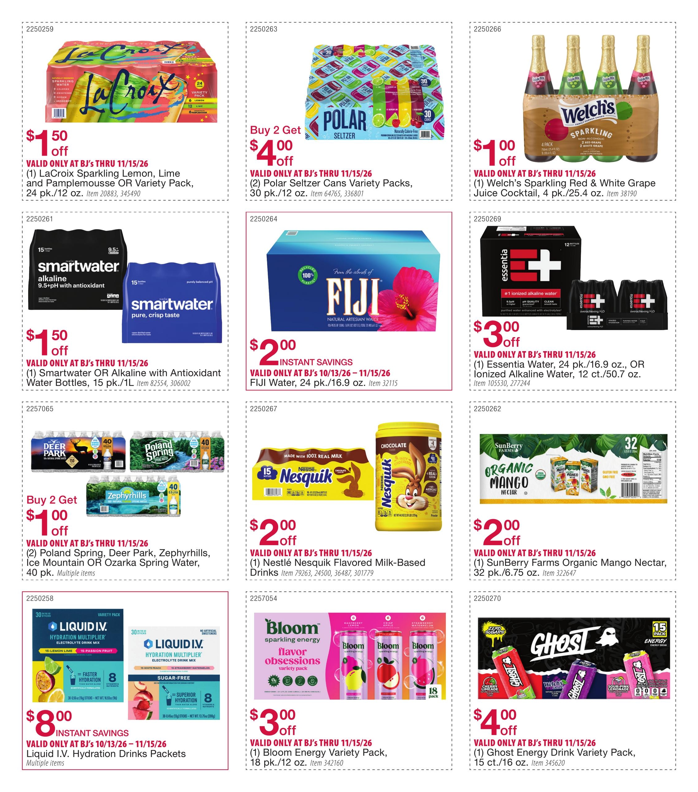 BJ's Wholesale Club Smart Saver Weekly Ad October 13 - November 15, 2026