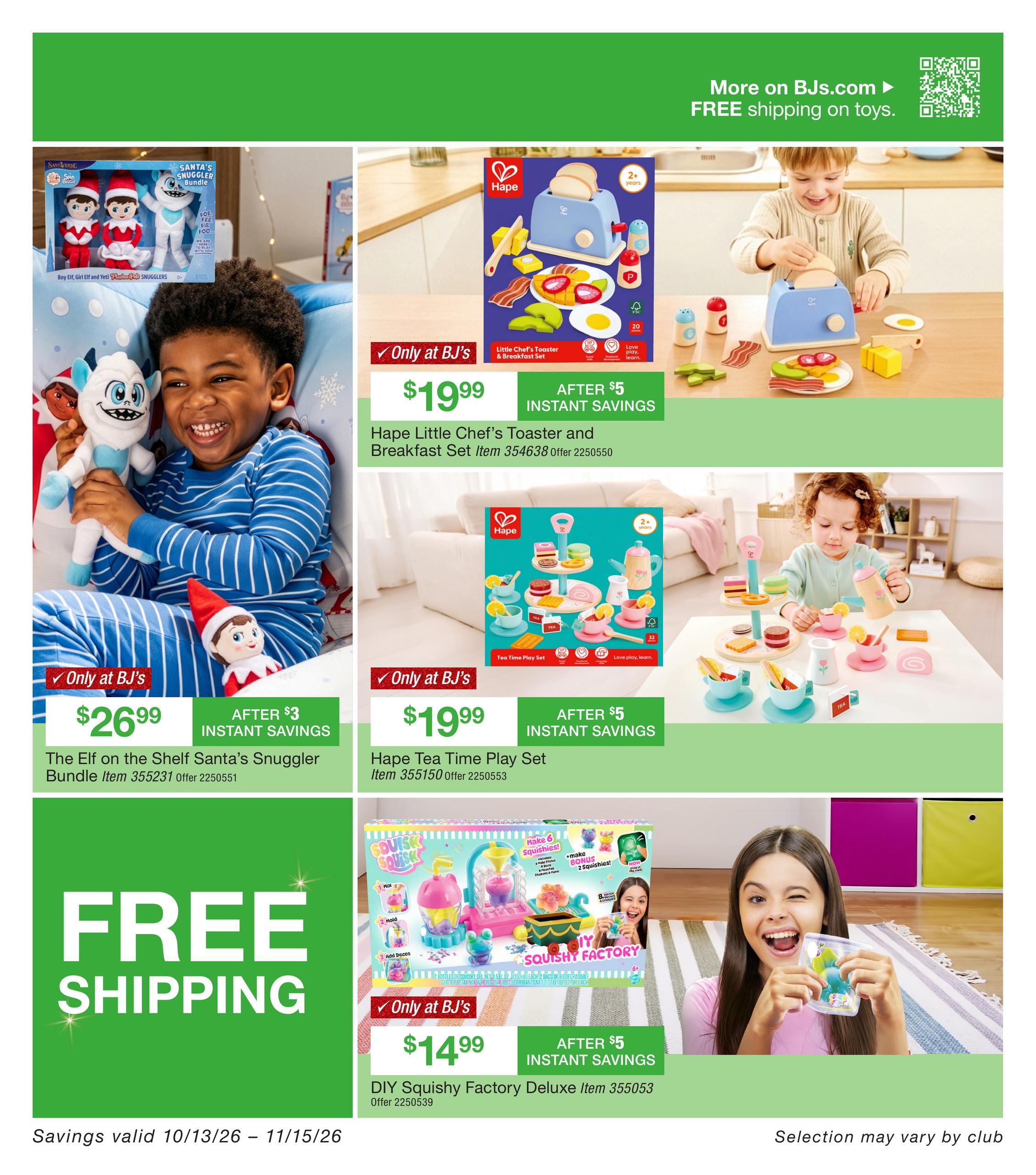 BJ's Wholesale Club Smart Saver Weekly Ad October 13 - November 15, 2026