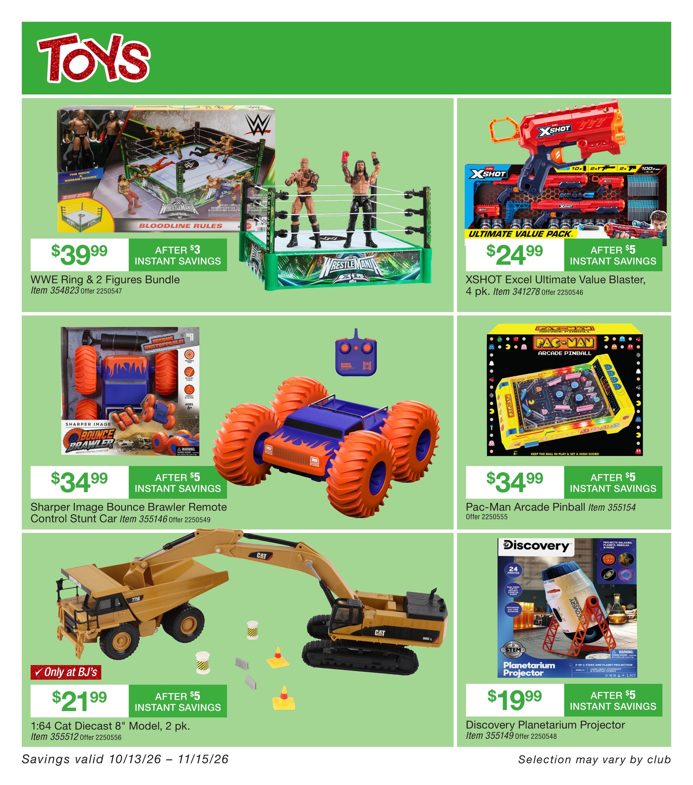 BJ's Wholesale Club Smart Saver Weekly Ad October 13 - November 15, 2026