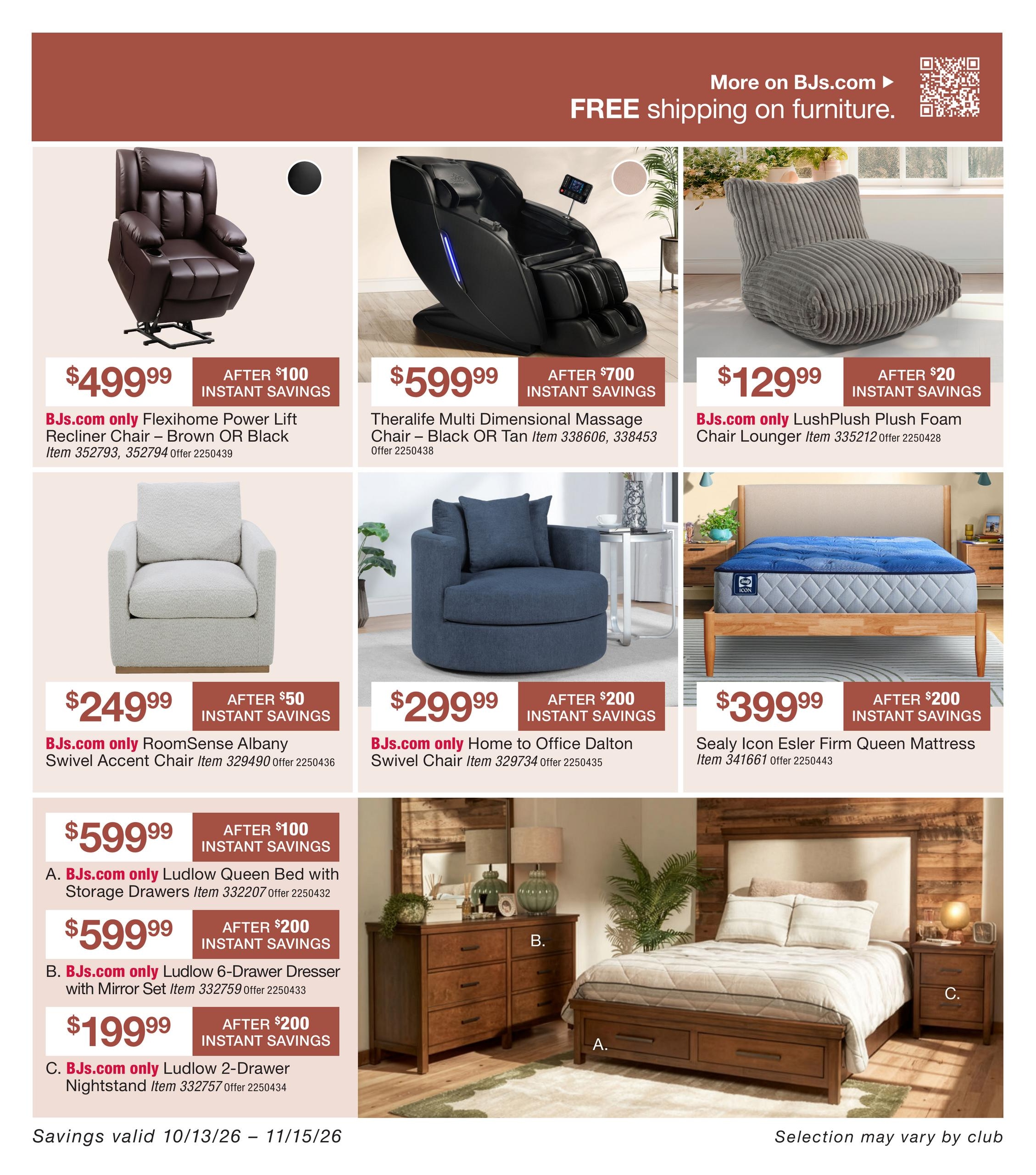 BJ's Wholesale Club Smart Saver Weekly Ad October 13 - November 15, 2026