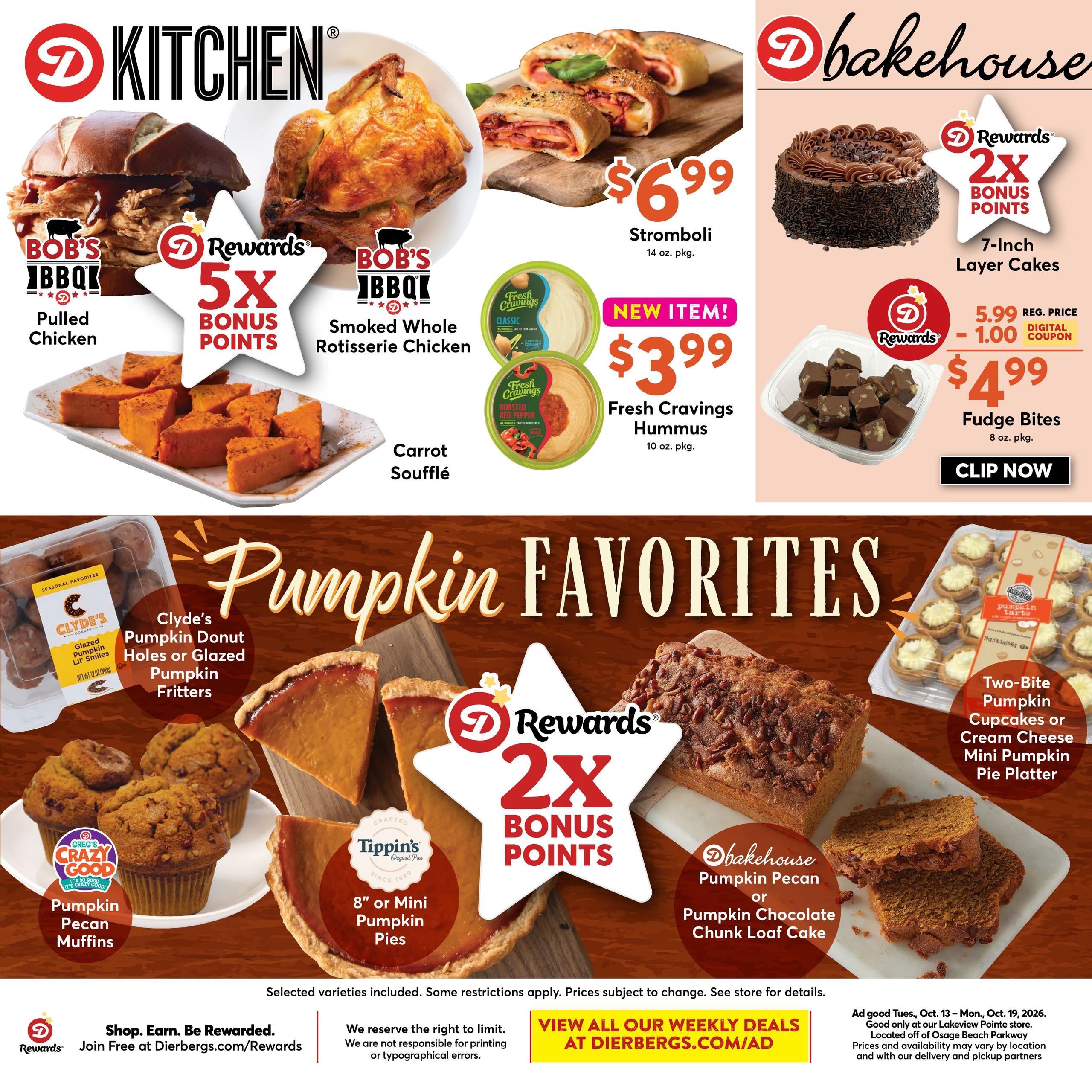 Dierbergs (Cole Camp Area, MO) Weekly Ad October 13 - 19, 2026