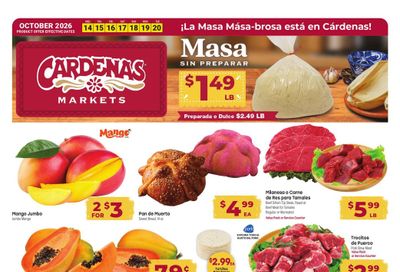 Cardenas Markets (Corona Area, CA) Weekly Ad October 14 - 20, 2026