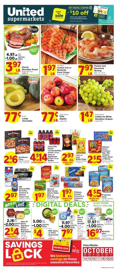 United Supermarkets (Lakeview-Memphis Area, TX) Weekly Ad October 14 - 20, 2026