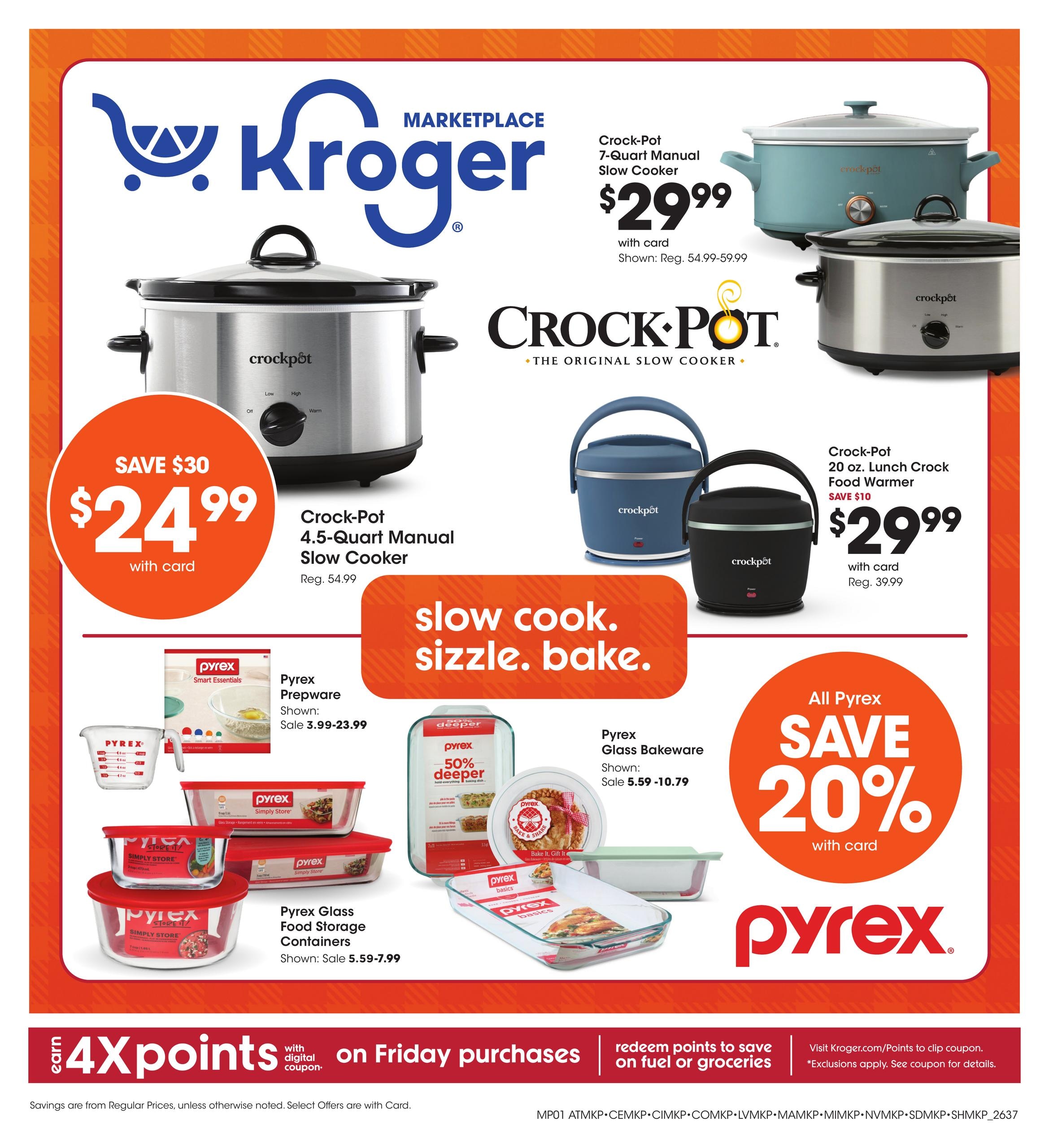 Kroger (Gloster Area, LA) Home & Apparel Weekly Ad October 14 - 27, 2026