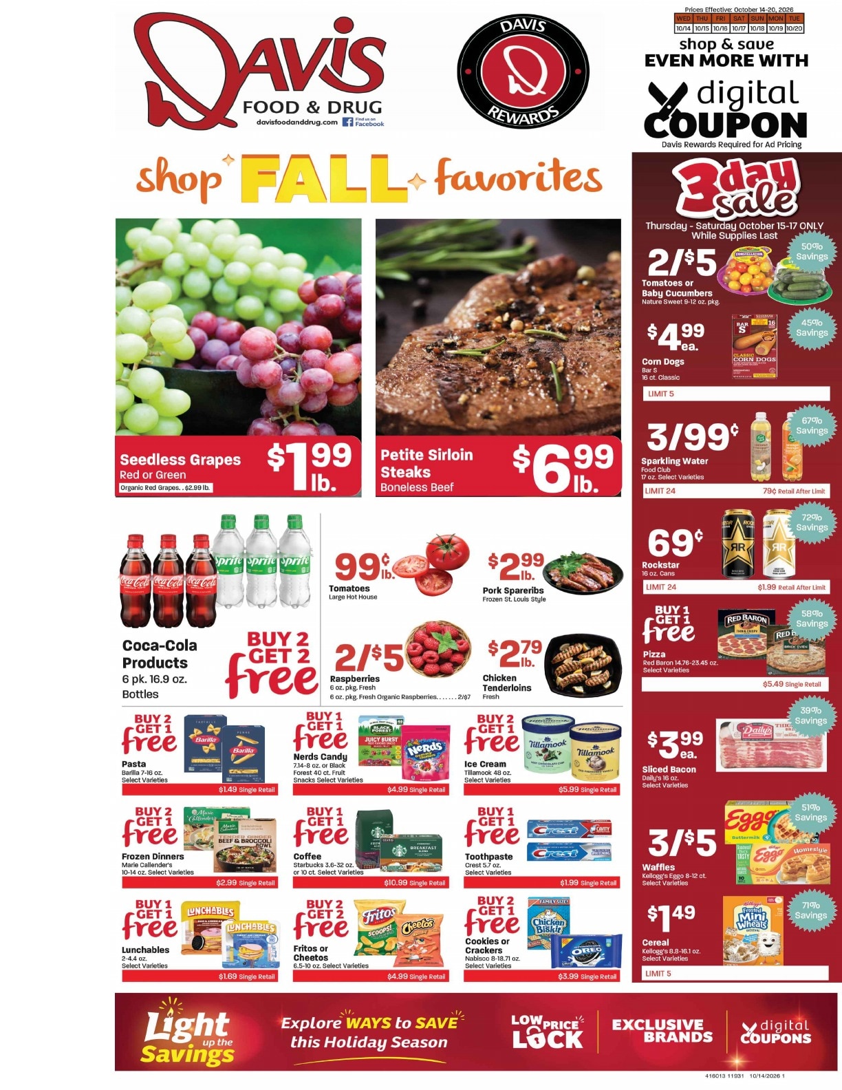 Davis Food & Drug Weekly Ad October 14 - 20, 2026
