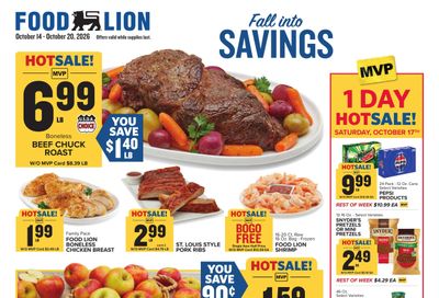 Food Lion (Salisbury Area, MD) Weekly Ad October 14 - 20, 2026