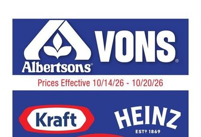 Albertsons (Las Vegas-North Las Vegas Area, NV) Weekly Ad October 14 - 20, 2026