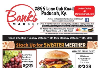 Banks Market Weekly Ad October 13 - 19, 2026