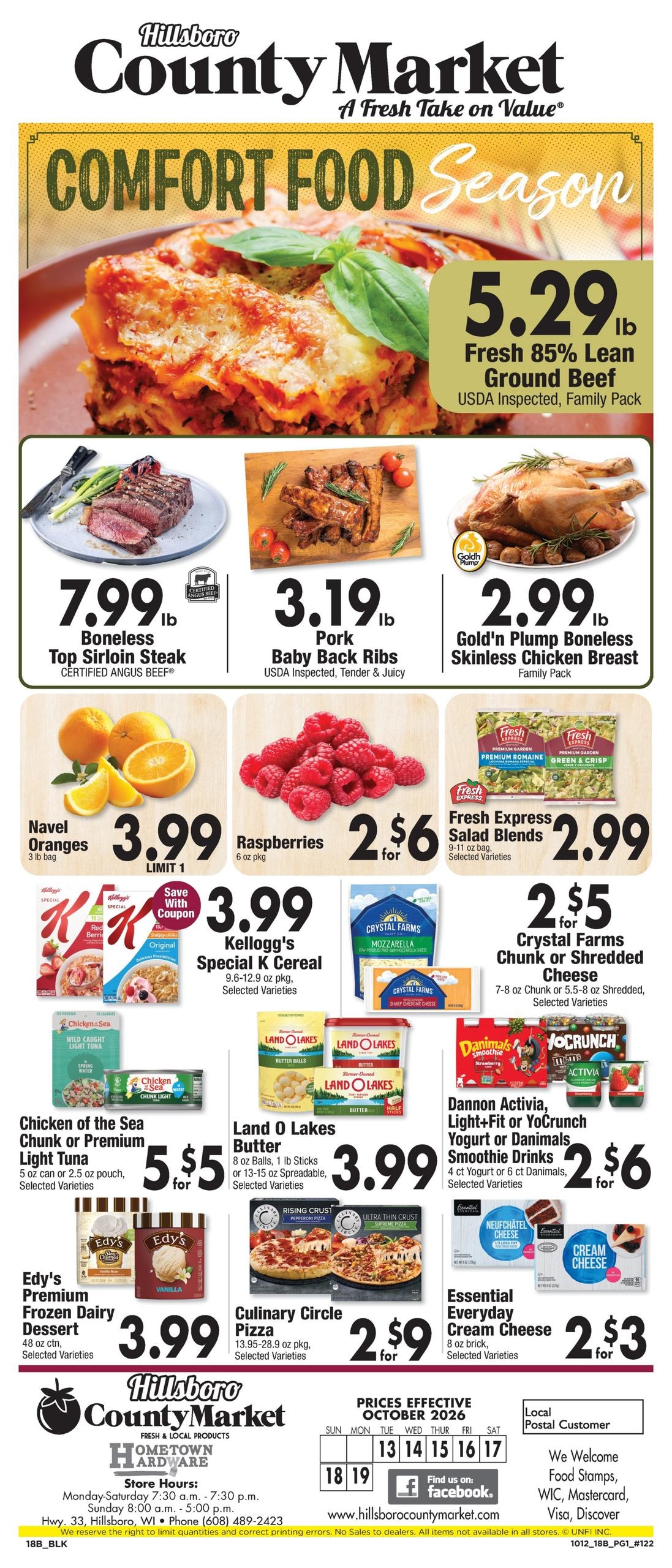 Hillsboro County Market Weekly Ad October 13 - 19, 2026