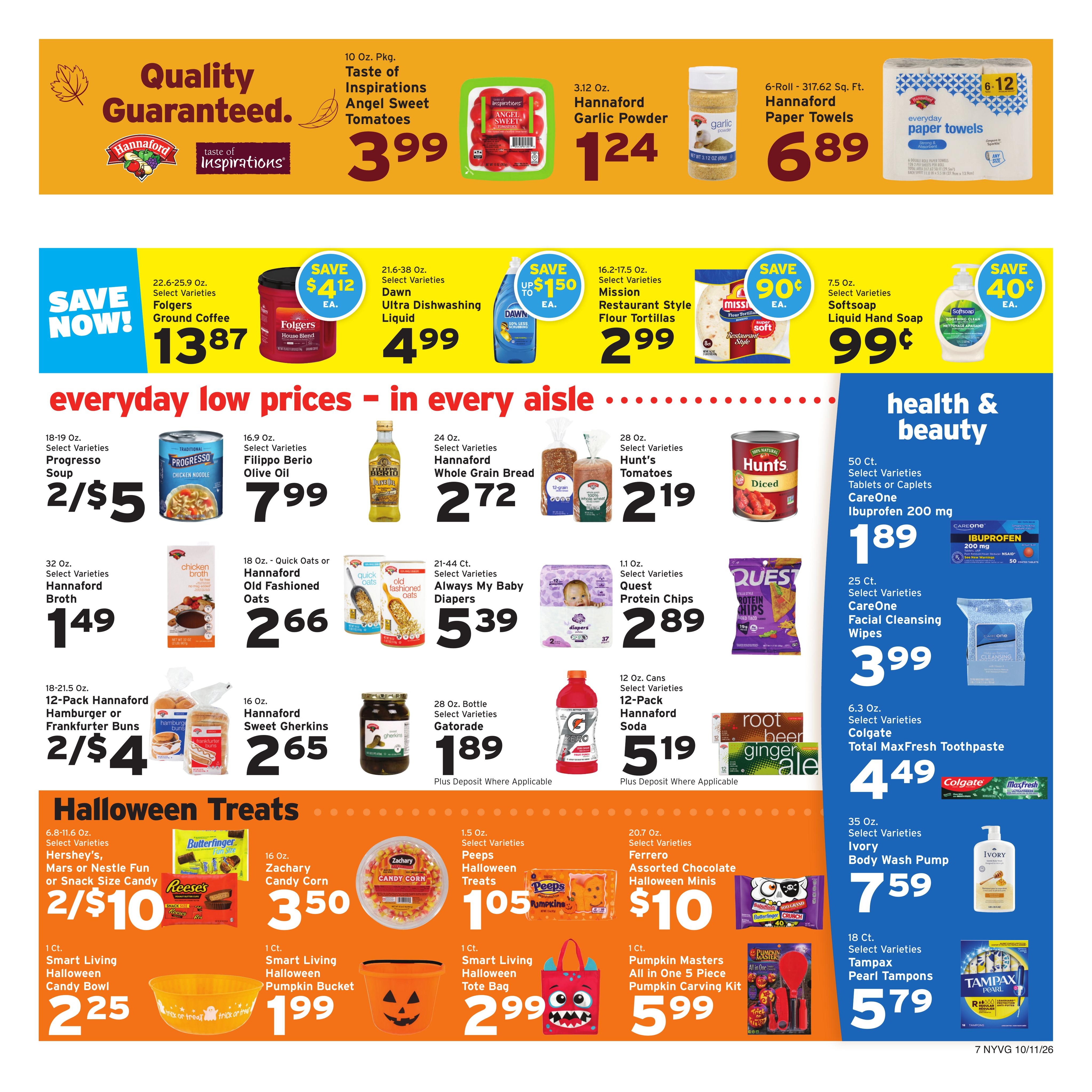 Hannaford (Sherman Area, CT) Week 42 Flyer for Flipp Weekly Ad October 11 - 17, 2026
