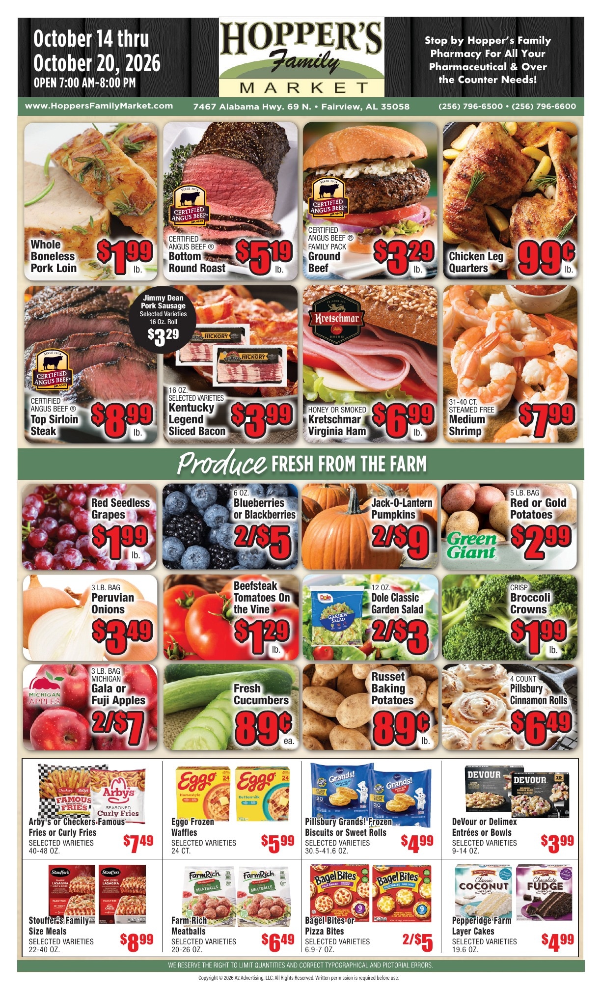 Hopper's Family Market Weekly Ad October 14 - 20, 2026