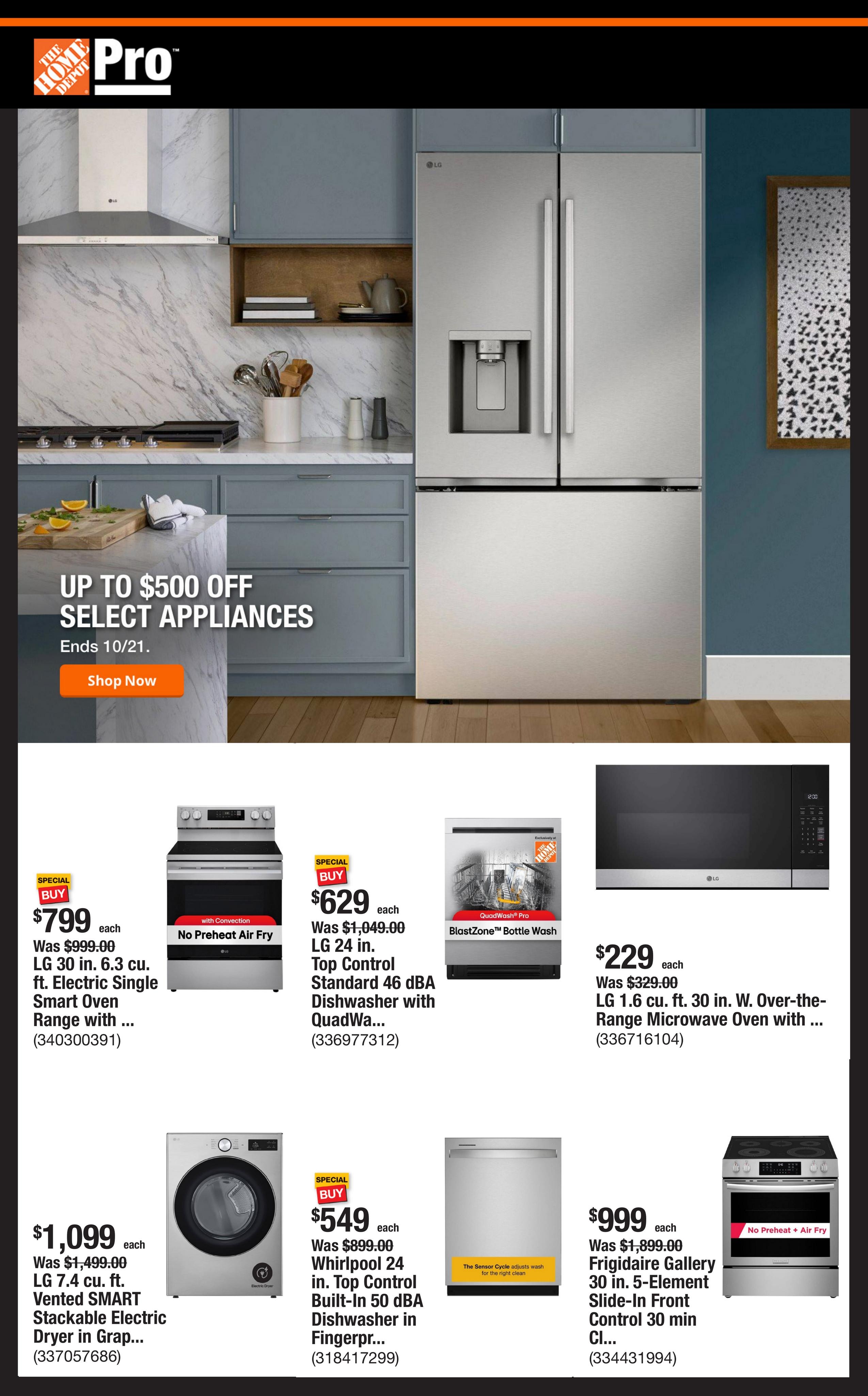 Home Depot (Oxnard-Ventura Area, CA) Weekly Ad October 12 - 19, 2026
