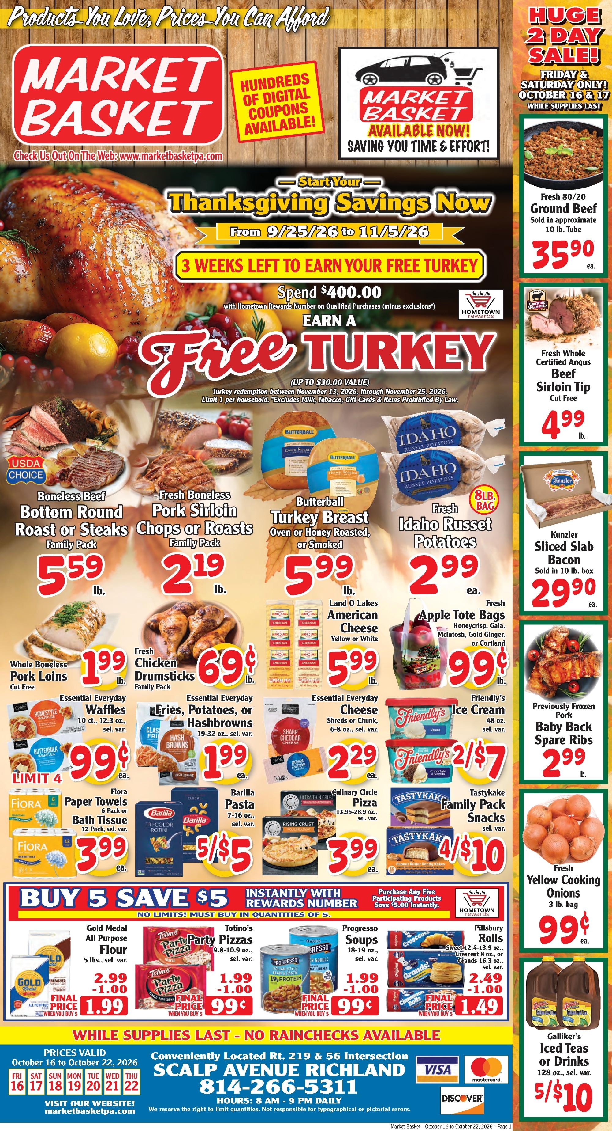 Market Basket Pennsylvania Weekly Ad October 16 - 22, 2026